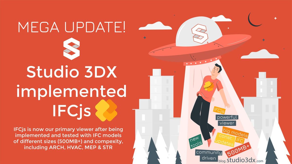 MEGA UPDATE! Studio 3DX Implemented IFCjs