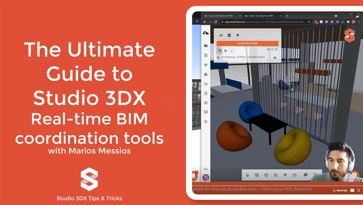 The Ultimate Guide to Studio 3DX Real-time BIM coordination tools (20' Tutorial)