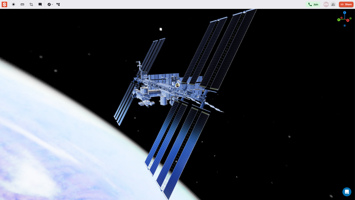 International Space Station in 3D inside Studio 3DX, Inc. Get your suit on.